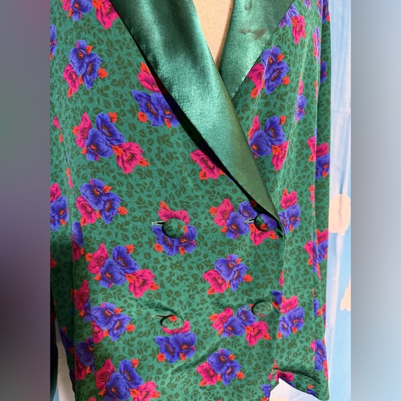 Vintage Victoria's Secret sleep shirt, lingerie, pajamas. Jewel tones. L - Picture 5 of 8